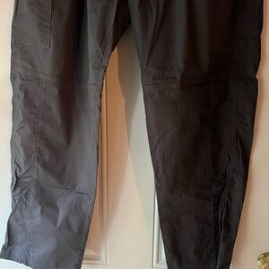 Charcoal Elastic Scrub Pants